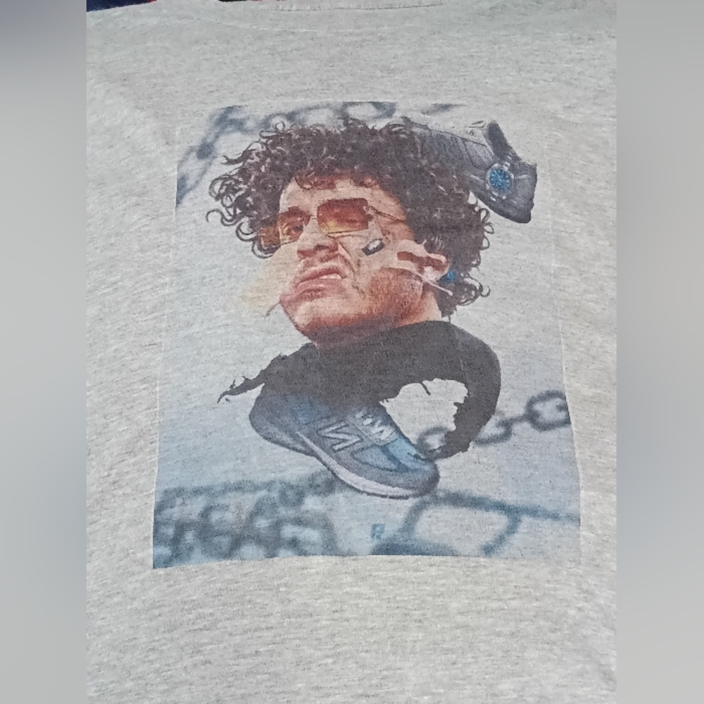 JACK HARLOW 3D Explosion Graphic Gray T-Shirt